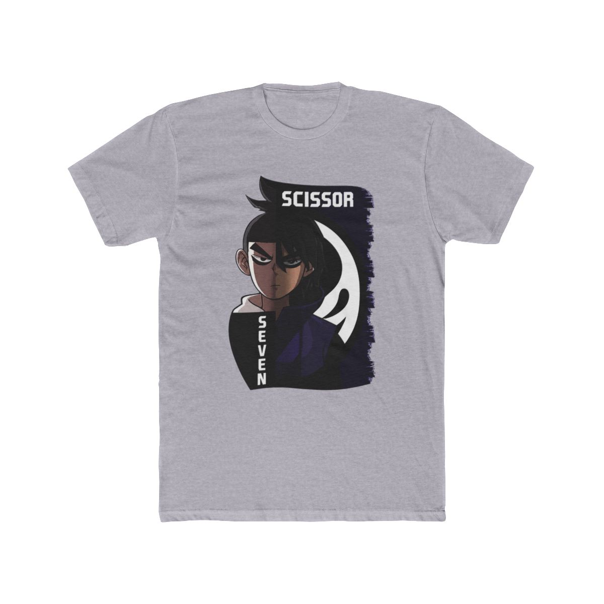 Oversized T Shirt in white with "Scissor Seven" print 010bb4 - CustomPrint.market - alternate angle 4, merchandise