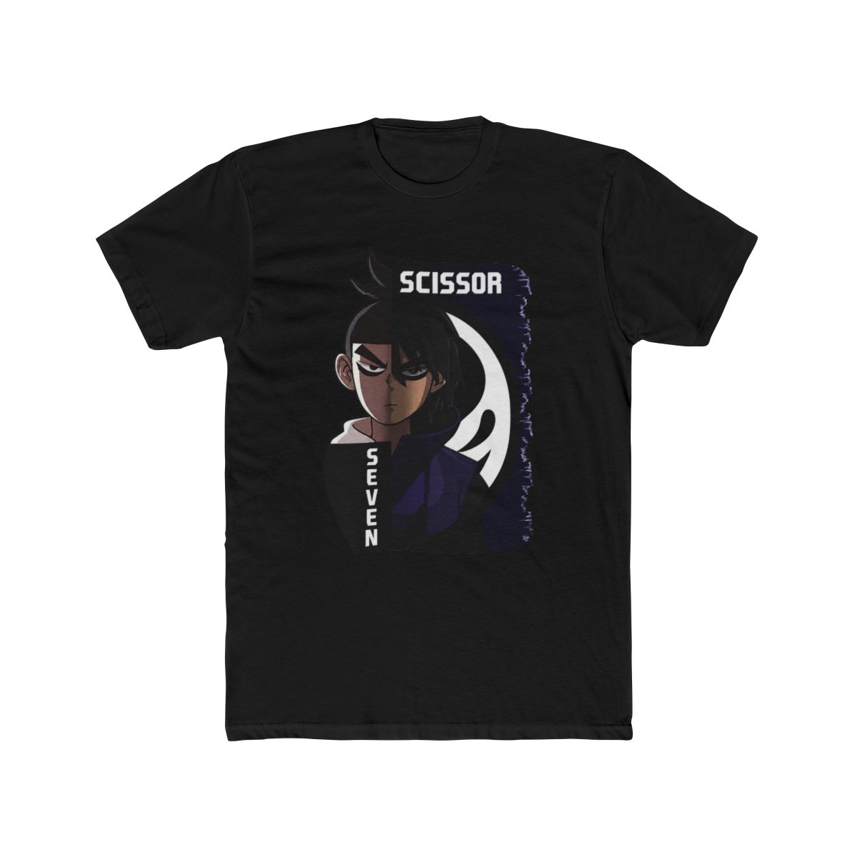 Oversized T Shirt in white with "Scissor Seven" print 010bb4 - CustomPrint.market - alternate angle 3, merchandise