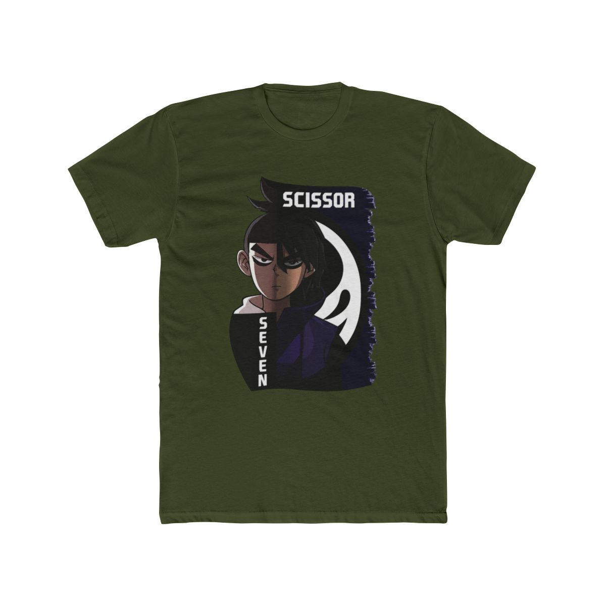 Oversized T Shirt in white with "Scissor Seven" print 010bb4 - CustomPrint.market - alternate angle 5, merchandise