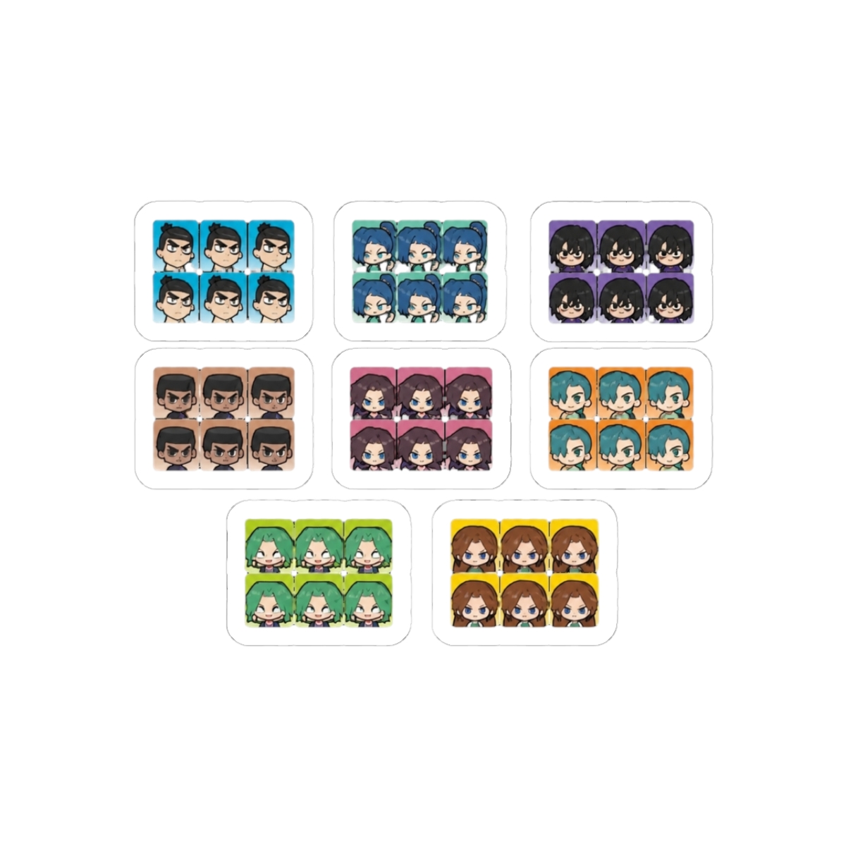 Scissor Seven Island Residence Series Identification Photo Sticker - Official stickers merchandise